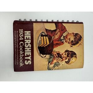 Hershey's 1934 Cookbook Revised Expanded Chocolate Recipes Spiral Hardcover